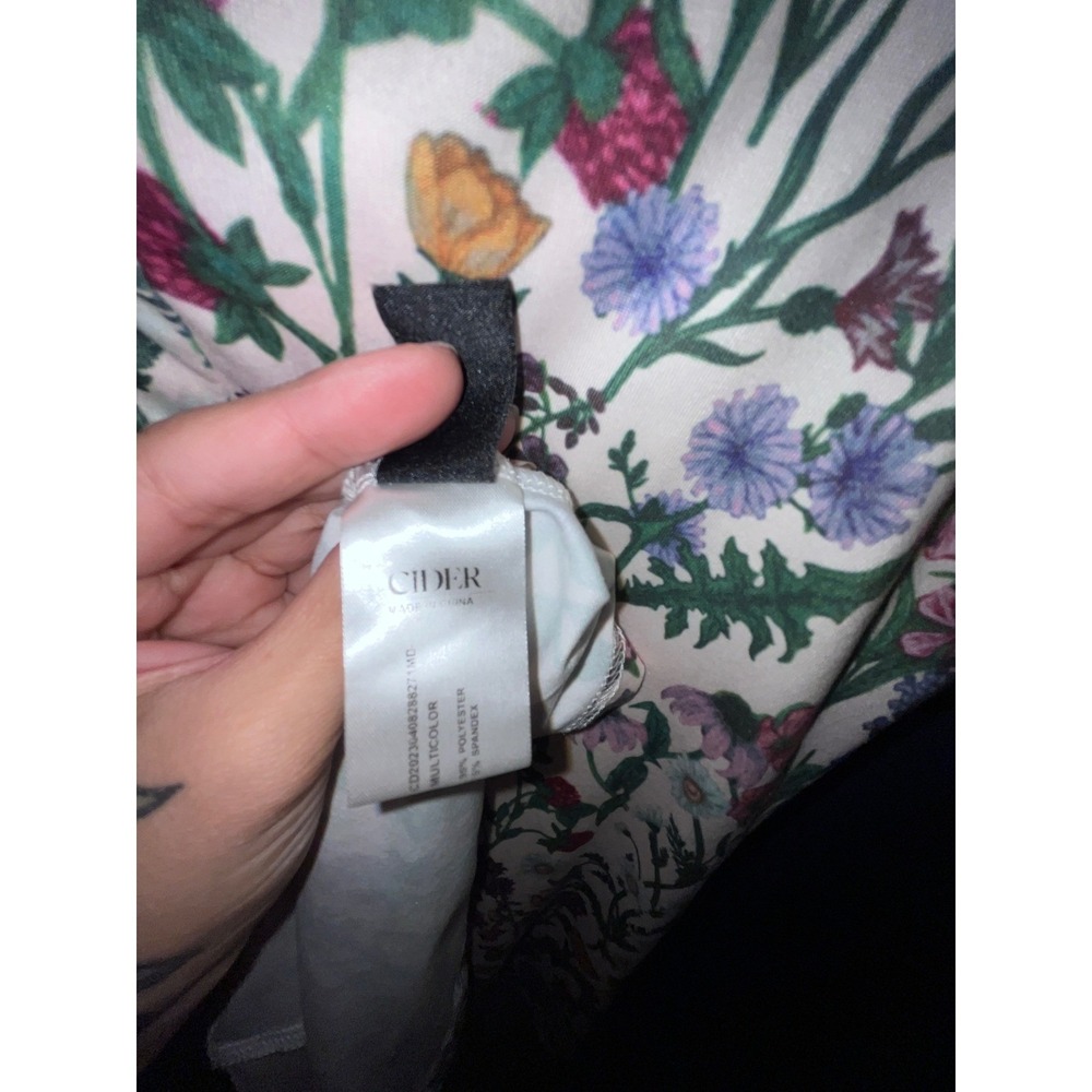 Cider Floral Cowl Camisole Mini Dress Size L - Picture 9 of 10